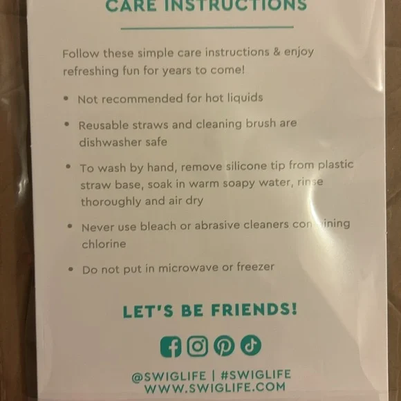 Swig Straw Set with Flexible Silicone Tips - Picture 5 of 5